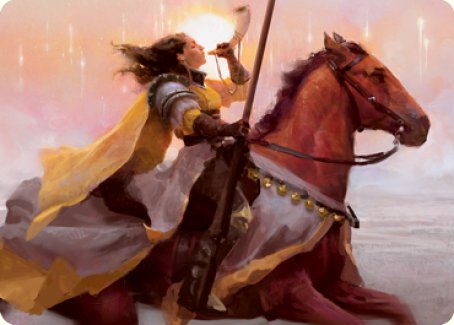 Sunrise Cavalier Art Card [Innistrad: Midnight Hunt Art Series] | Card Merchant Takapuna