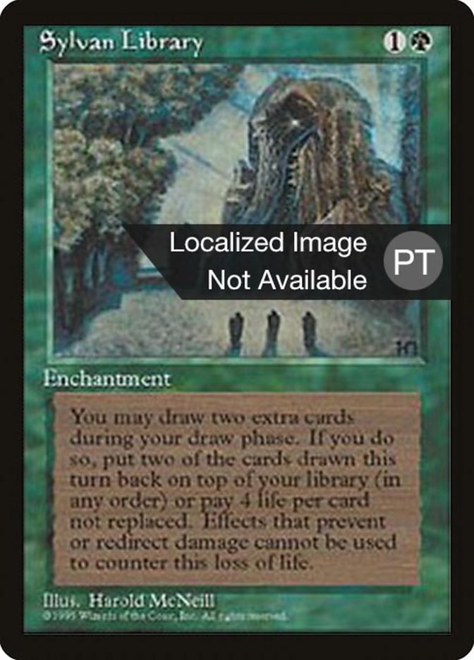 Sylvan Library [Fourth Edition (Foreign Black Border)] | Card Merchant Takapuna