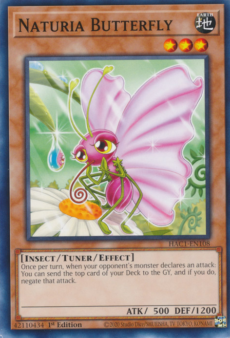 Naturia Butterfly [HAC1-EN108] Common | Card Merchant Takapuna