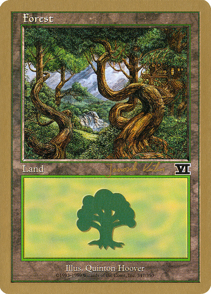 Forest (jk347) (Janosch Kuhn) [World Championship Decks 2000] | Card Merchant Takapuna