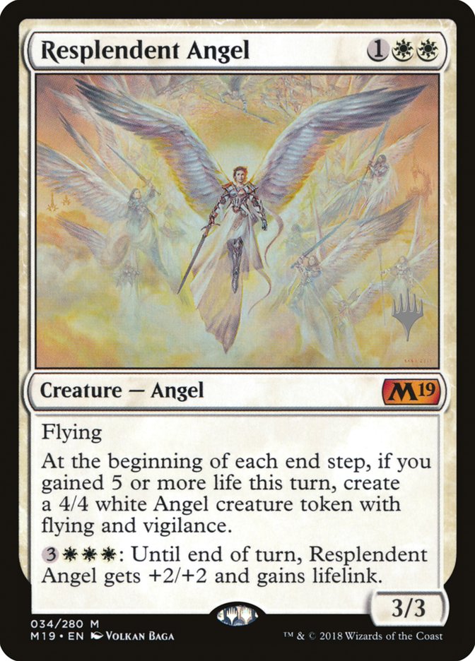 Resplendent Angel (Promo Pack) [Core Set 2019 Promos] | Card Merchant Takapuna