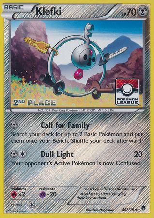 Klefki (66/119) (League Promo 2nd Place) [XY: Phantom Forces] | Card Merchant Takapuna