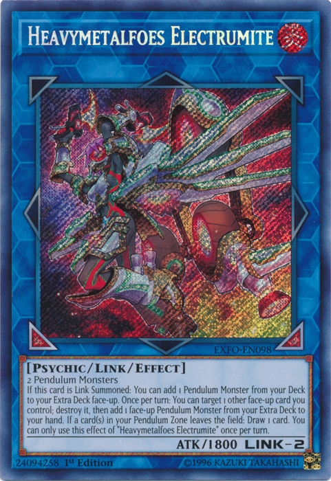 Heavymetalfoes Electrumite [EXFO-EN098] Secret Rare | Card Merchant Takapuna