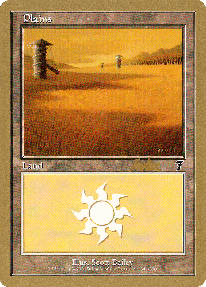 Plains (bk341) (Brian Kibler) [World Championship Decks 2002] | Card Merchant Takapuna