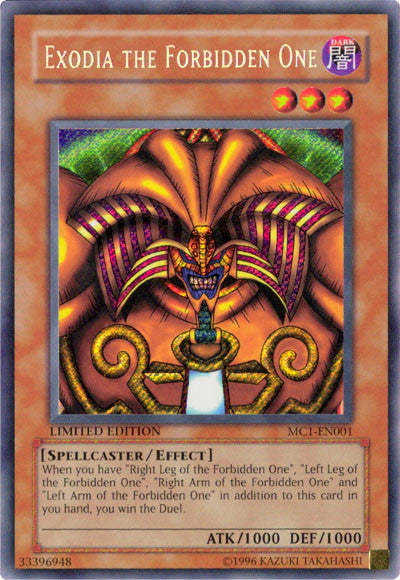 Exodia the Forbidden One [MC1-EN001] Secret Rare | Card Merchant Takapuna