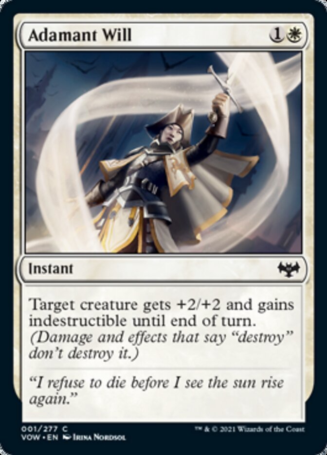 Adamant Will [Innistrad: Crimson Vow] | Card Merchant Takapuna