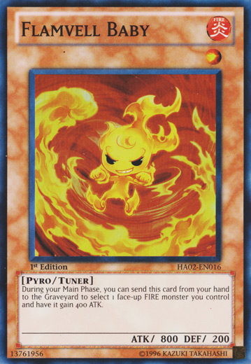 Flamvell Baby [HA02-EN016] Super Rare | Card Merchant Takapuna