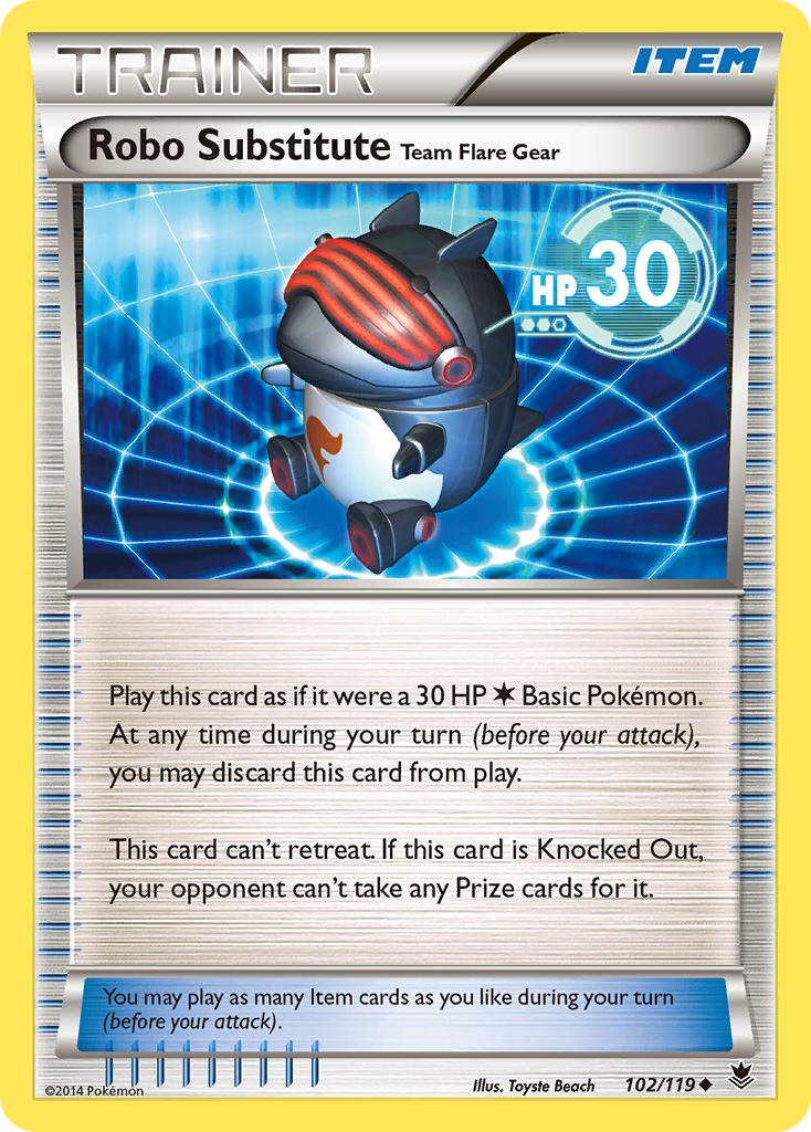 Robo Substitute Team Flare Gear (102/119) [XY: Phantom Forces] | Card Merchant Takapuna