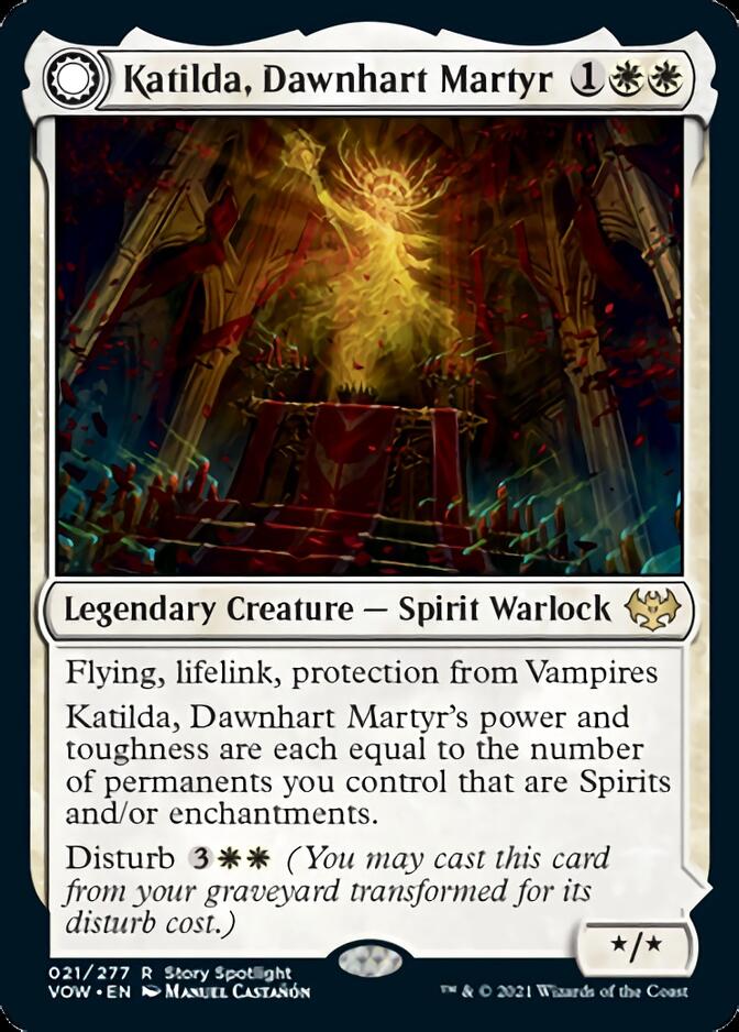 Katilda, Dawnhart Martyr // Katilda's Rising Dawn [Innistrad: Crimson Vow] | Card Merchant Takapuna