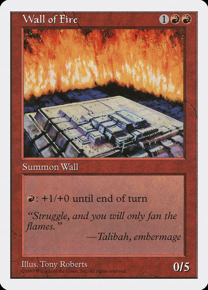 Wall of Fire [Fifth Edition] | Card Merchant Takapuna