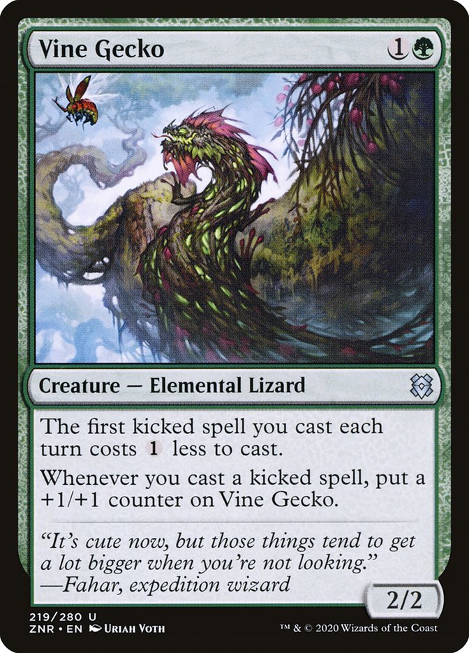 Vine Gecko [Zendikar Rising] | Card Merchant Takapuna