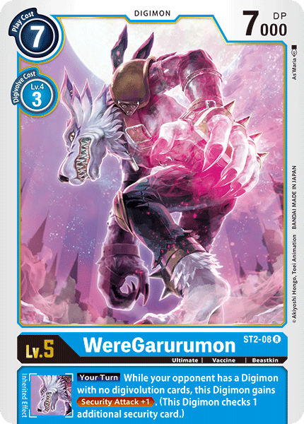 WereGarurumon [ST2-08] [Starter Deck: Cocytus Blue] | Card Merchant Takapuna