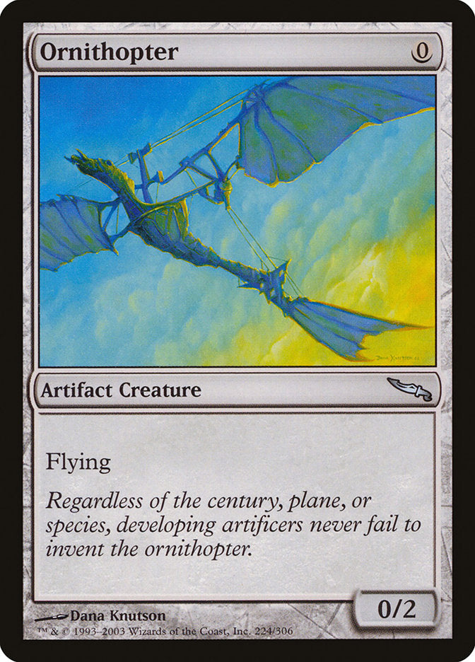 Ornithopter [Mirrodin] | Card Merchant Takapuna