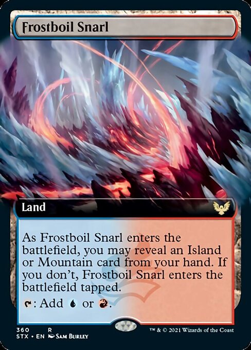 Frostboil Snarl (Extended Art) [Strixhaven: School of Mages] | Card Merchant Takapuna