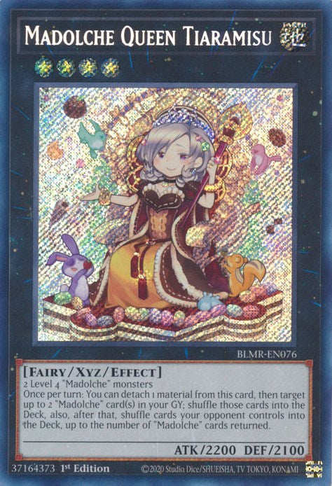 Madolche Queen Tiaramisu [BLMR-EN076] Secret Rare | Card Merchant Takapuna