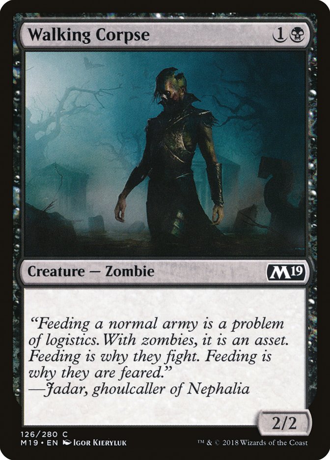 Walking Corpse [Core Set 2019] | Card Merchant Takapuna