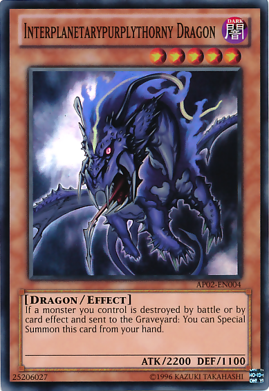 Interplanetarypurplythorny Dragon [AP02-EN004] Super Rare | Card Merchant Takapuna