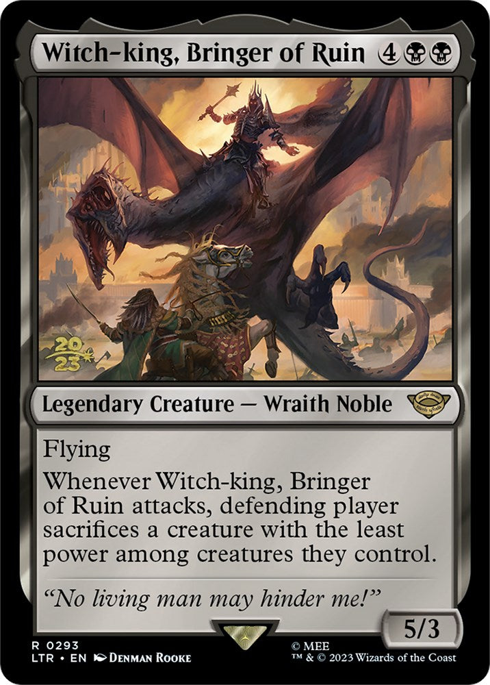 Witch-king, Bringer of Ruin [The Lord of the Rings: Tales of Middle-Earth Prerelease Promos] | Card Merchant Takapuna