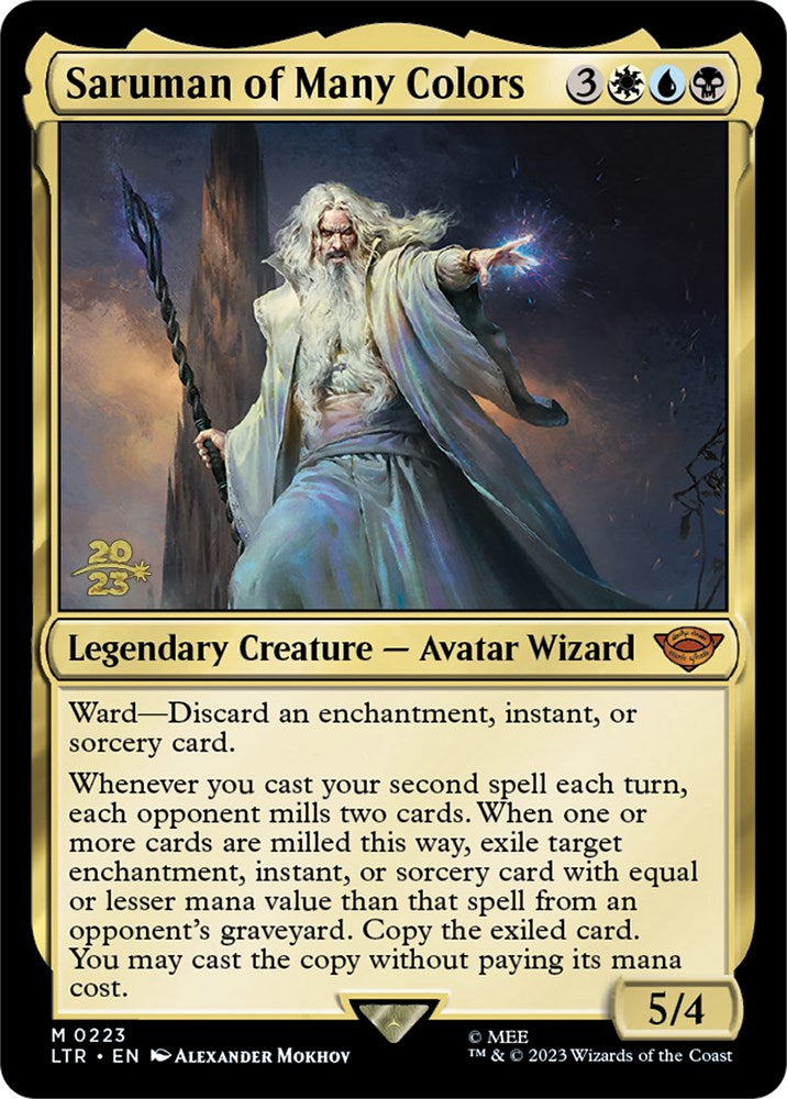 Saruman of Many Colors [The Lord of the Rings: Tales of Middle-Earth Prerelease Promos] | Card Merchant Takapuna