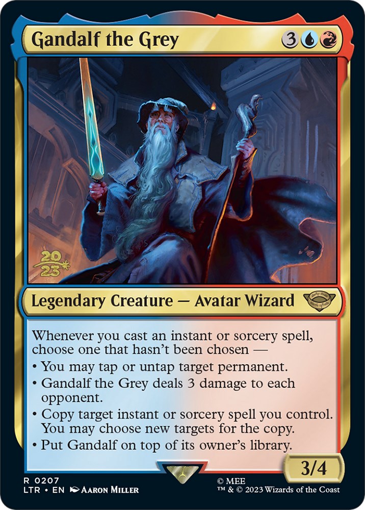 Gandalf the Grey [The Lord of the Rings: Tales of Middle-Earth Prerelease Promos] | Card Merchant Takapuna