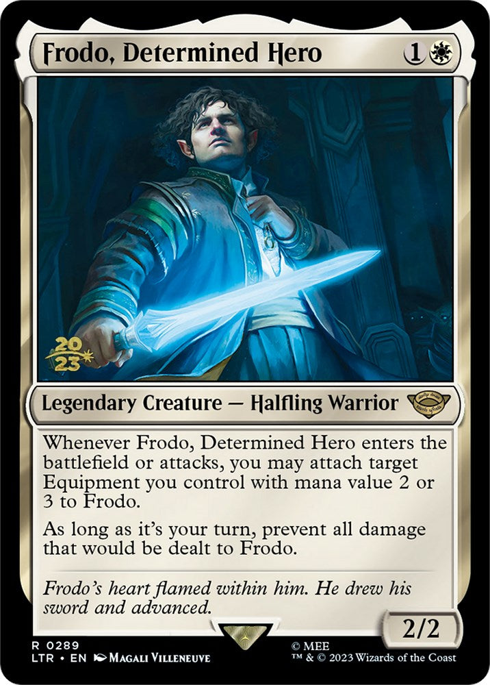 Frodo, Determined Hero [The Lord of the Rings: Tales of Middle-Earth Prerelease Promos] | Card Merchant Takapuna