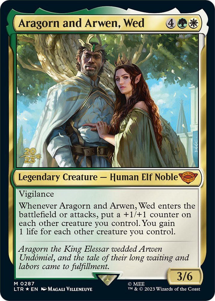 Aragorn and Arwen, Wed [The Lord of the Rings: Tales of Middle-Earth Prerelease Promos] | Card Merchant Takapuna