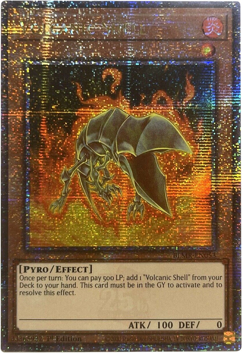 Volcanic Shell [BLMR-EN053] Quarter Century Secret Rare | Card Merchant Takapuna