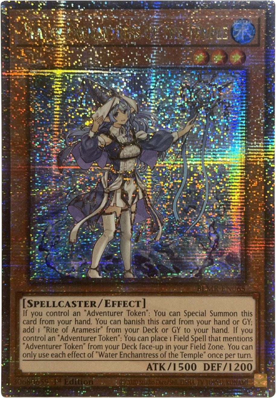 Water Enchantress of the Temple [BLMR-EN065] Quarter Century Secret Rare | Card Merchant Takapuna