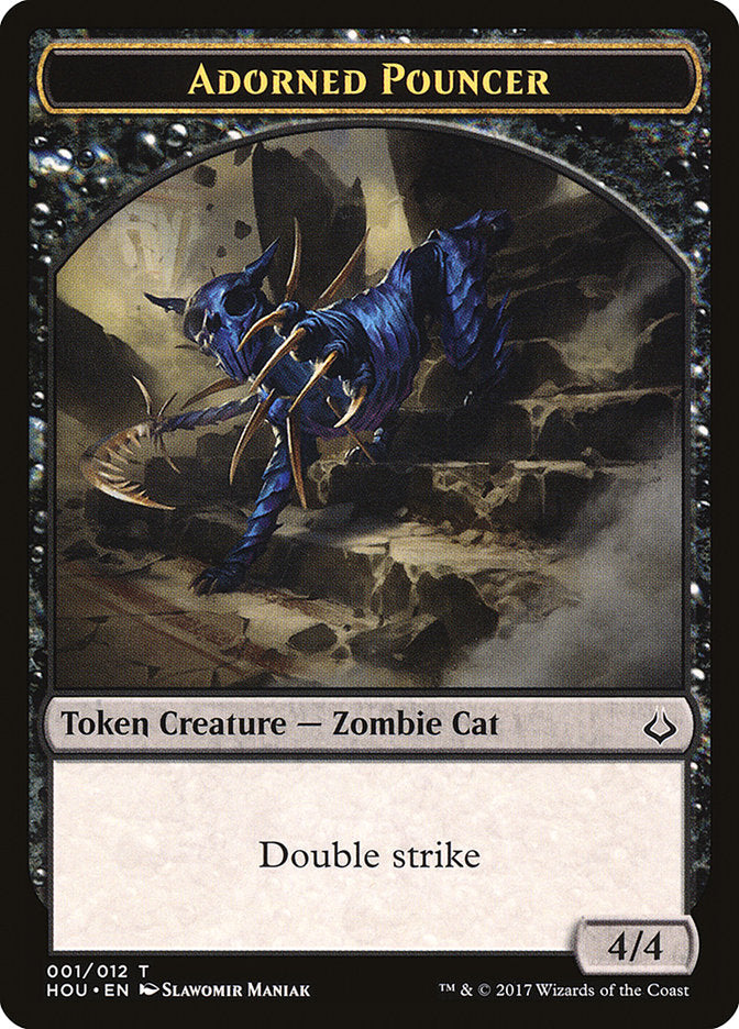 Adorned Pouncer Token [Hour of Devastation Tokens] | Card Merchant Takapuna