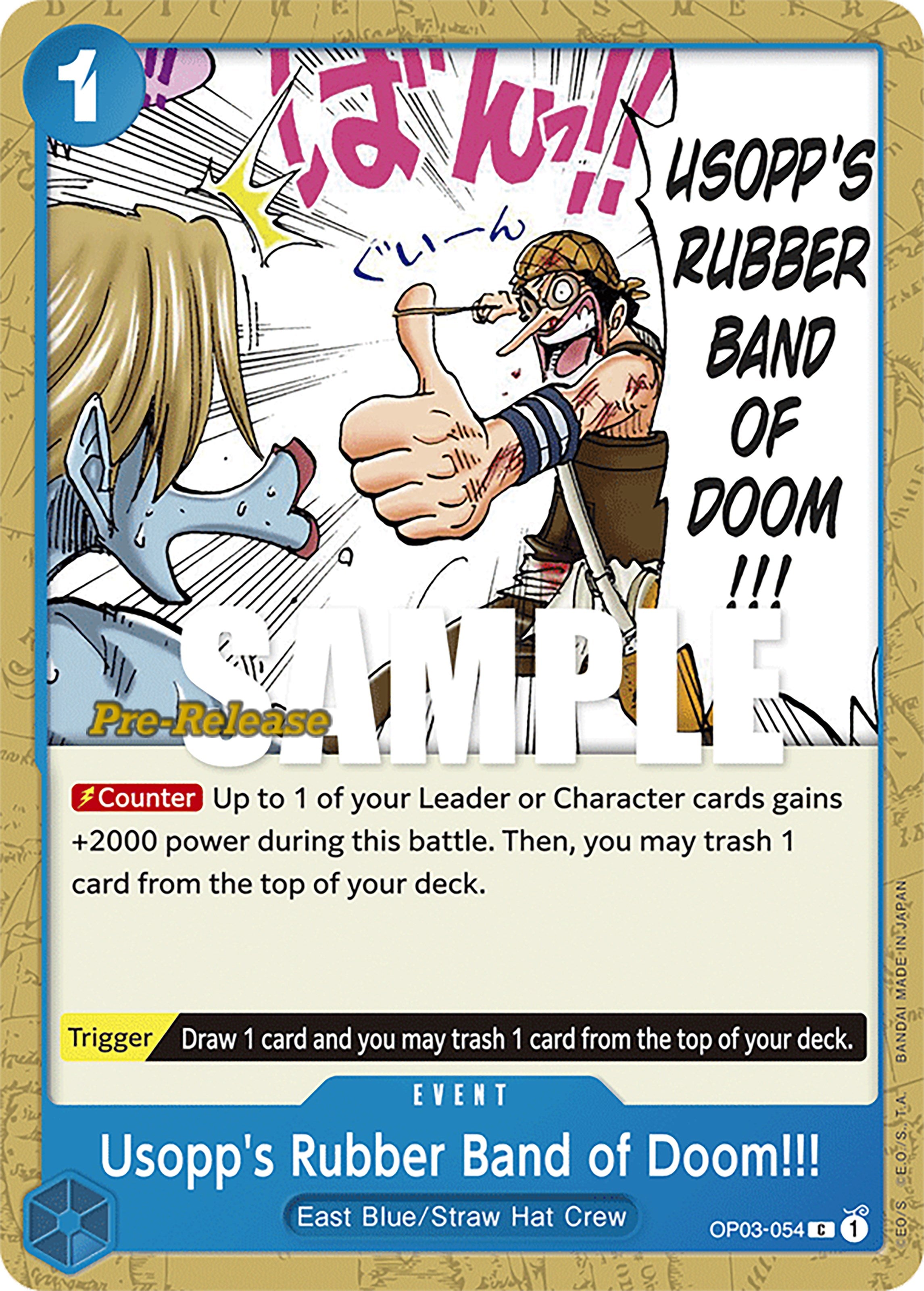 Usopp's Rubber Band of Doom!!! [Pillars of Strength Pre-Release Cards] | Card Merchant Takapuna