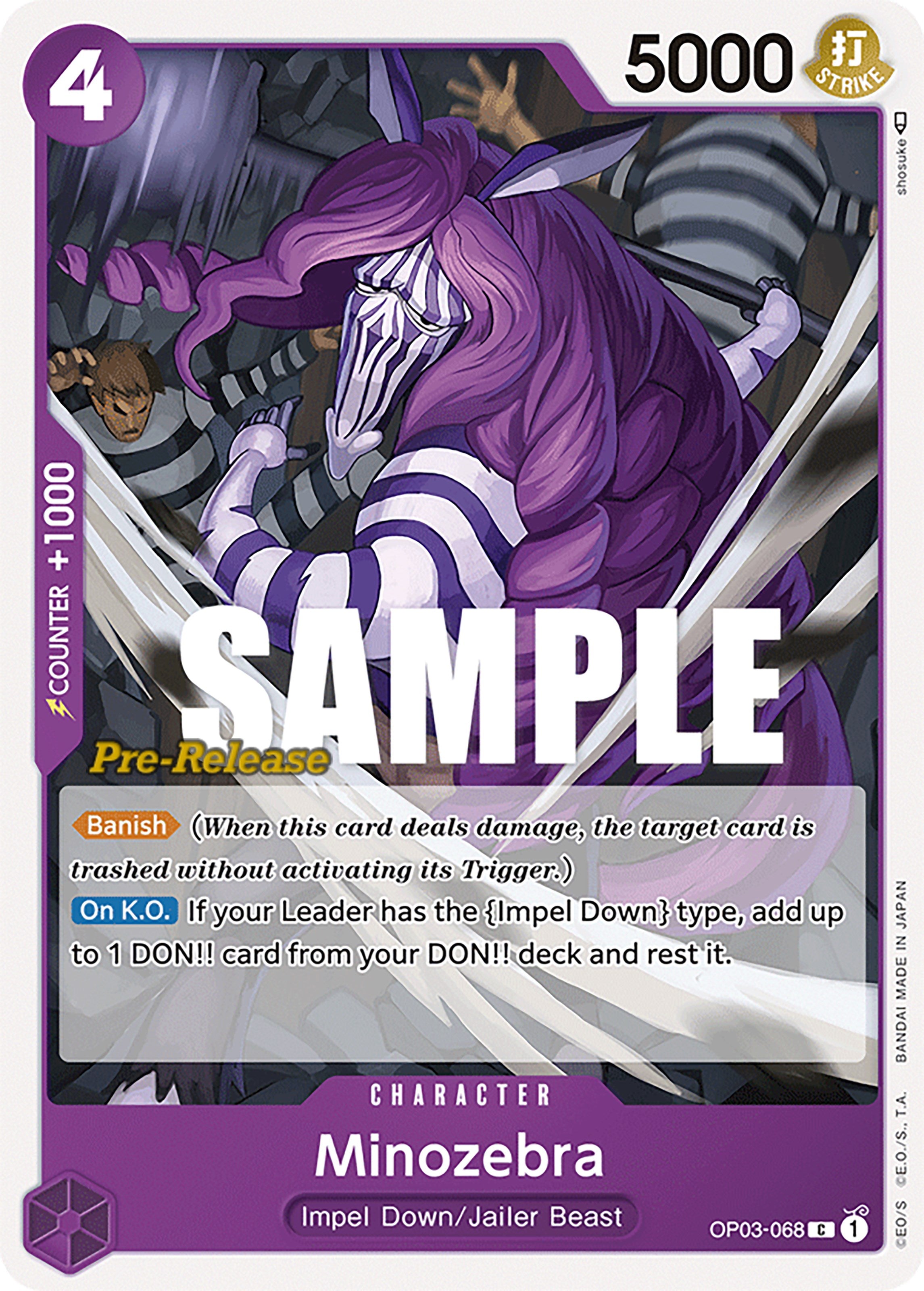 Minozebra [Pillars of Strength Pre-Release Cards] | Card Merchant Takapuna