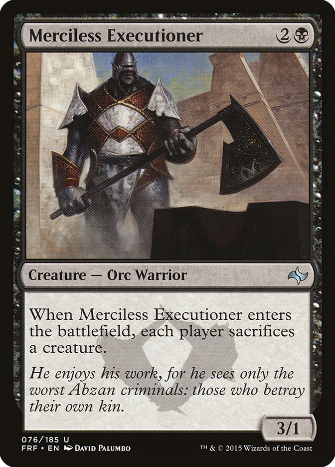 Merciless Executioner [Fate Reforged] | Card Merchant Takapuna