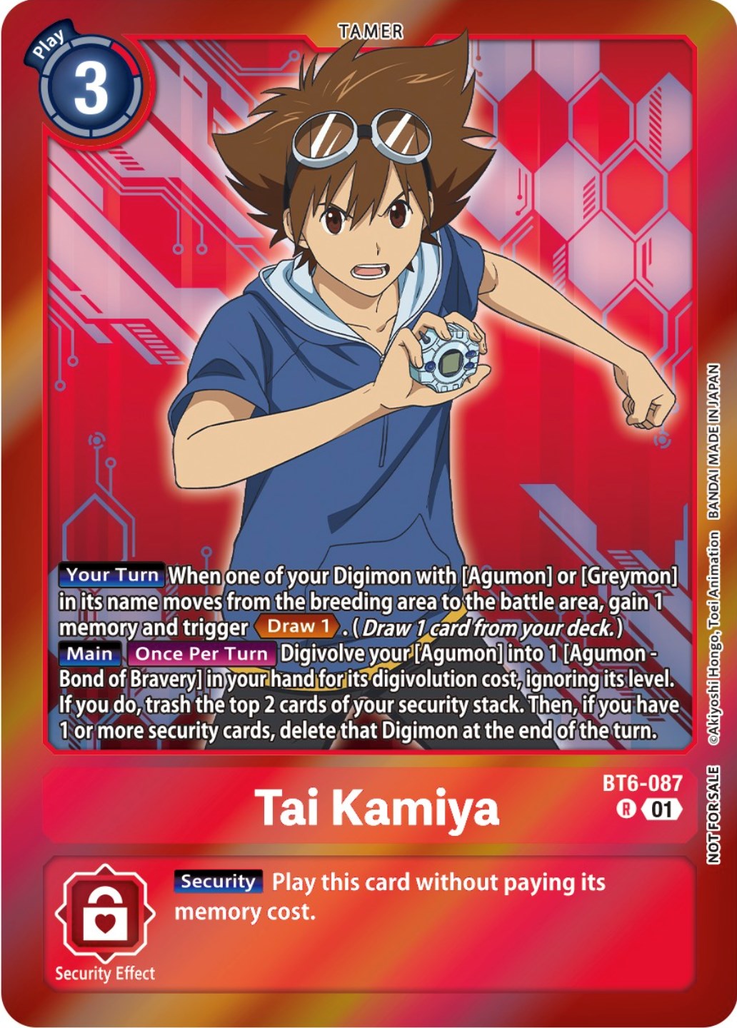 Tai Kamiya [BT6-087] (Event Pack 5) [Double Diamond Promos] | Card Merchant Takapuna