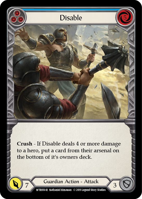 Disable (Blue) [WTR050-R] (Welcome to Rathe)  Alpha Print Normal | Card Merchant Takapuna