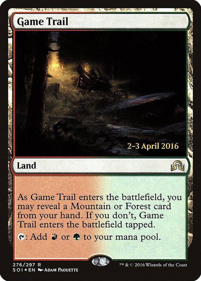 Game Trail [Shadows over Innistrad Prerelease Promos] | Card Merchant Takapuna