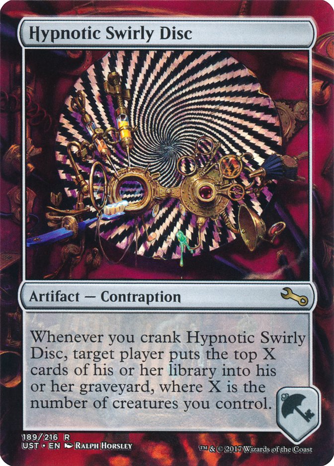 Hypnotic Swirly Disc [Unstable] | Card Merchant Takapuna