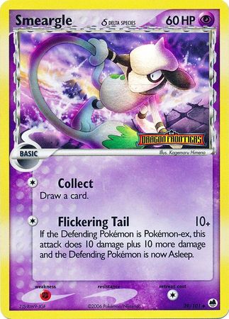 Smeargle (39/101) (Delta Species) (Stamped) [EX: Dragon Frontiers] | Card Merchant Takapuna