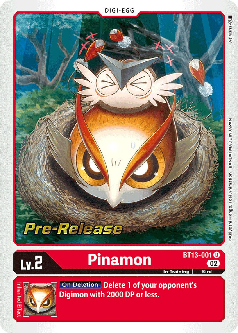 Pinamon [BT13-001] [Versus Royal Knight Booster Pre-Release Cards] | Card Merchant Takapuna