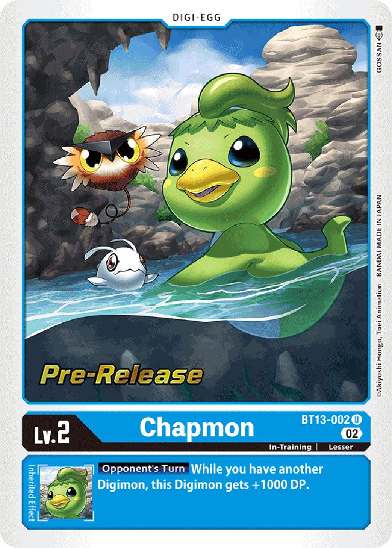 Chapmon [BT13-002] [Versus Royal Knight Booster Pre-Release Cards] | Card Merchant Takapuna