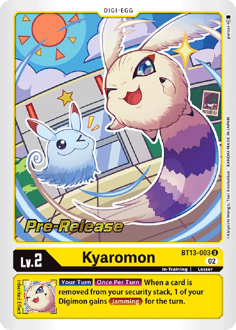 Kyaromon [BT13-003] [Versus Royal Knight Booster Pre-Release Cards] | Card Merchant Takapuna