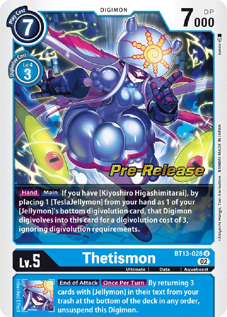 Thetismon [BT13-028] [Versus Royal Knight Booster Pre-Release Cards] | Card Merchant Takapuna