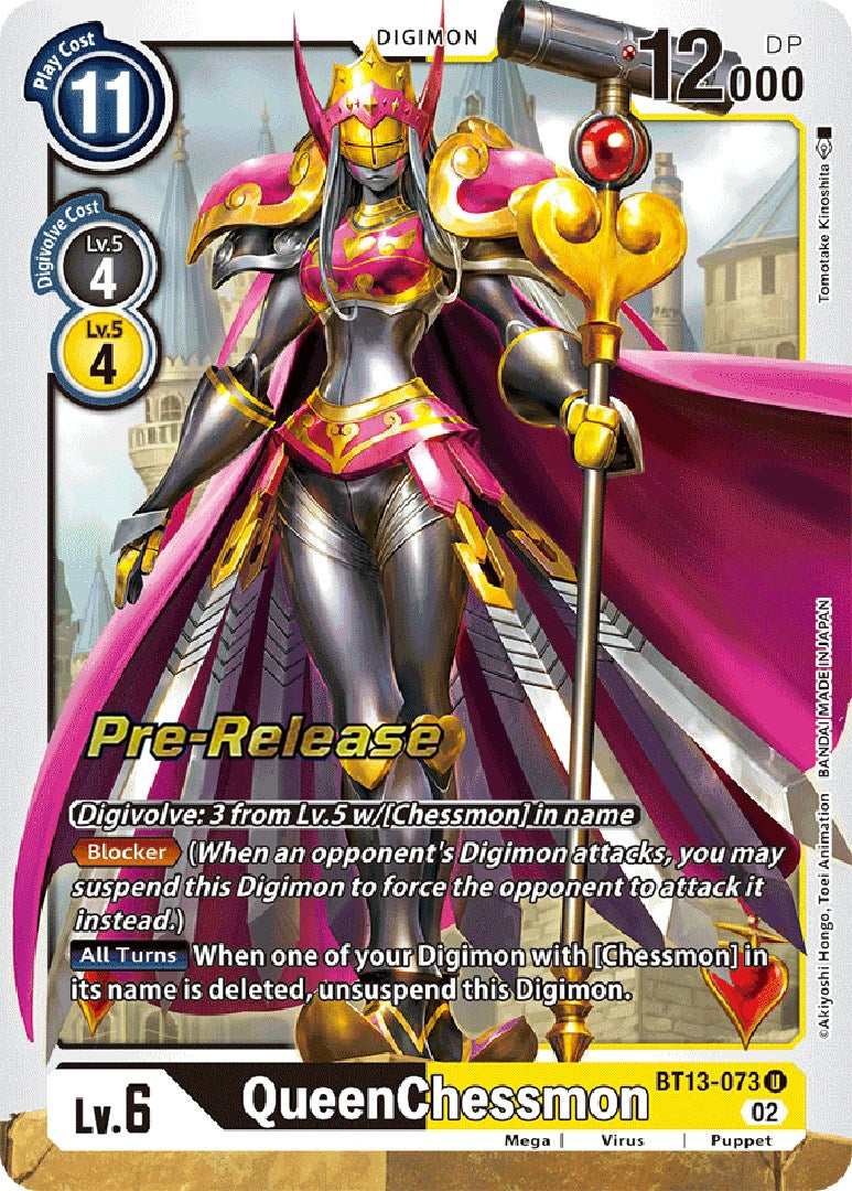 QueenChessmon [BT13-073] [Versus Royal Knight Booster Pre-Release Cards] | Card Merchant Takapuna