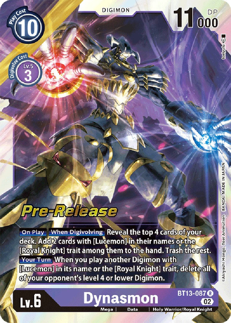 Dynasmon [BT13-087] [Versus Royal Knight Booster Pre-Release Cards] | Card Merchant Takapuna