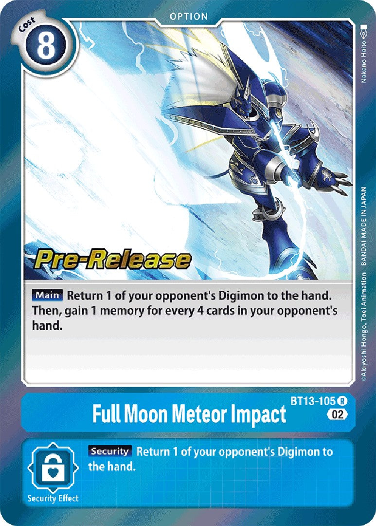 Full Moon Meteor Impact [BT13-105] [Versus Royal Knight Booster Pre-Release Cards] | Card Merchant Takapuna