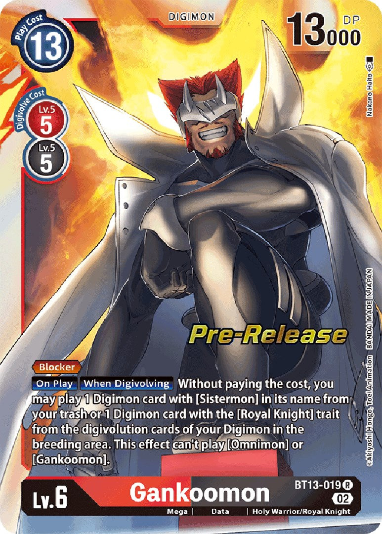 Gankoomon [BT13-019] [Versus Royal Knight Booster Pre-Release Cards] | Card Merchant Takapuna