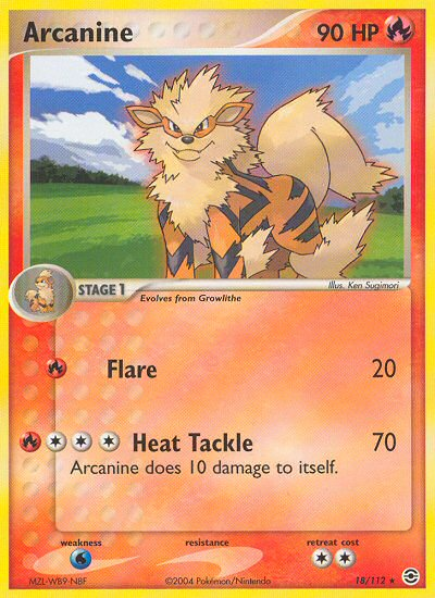 Arcanine (18/112) [EX: FireRed & LeafGreen] | Card Merchant Takapuna