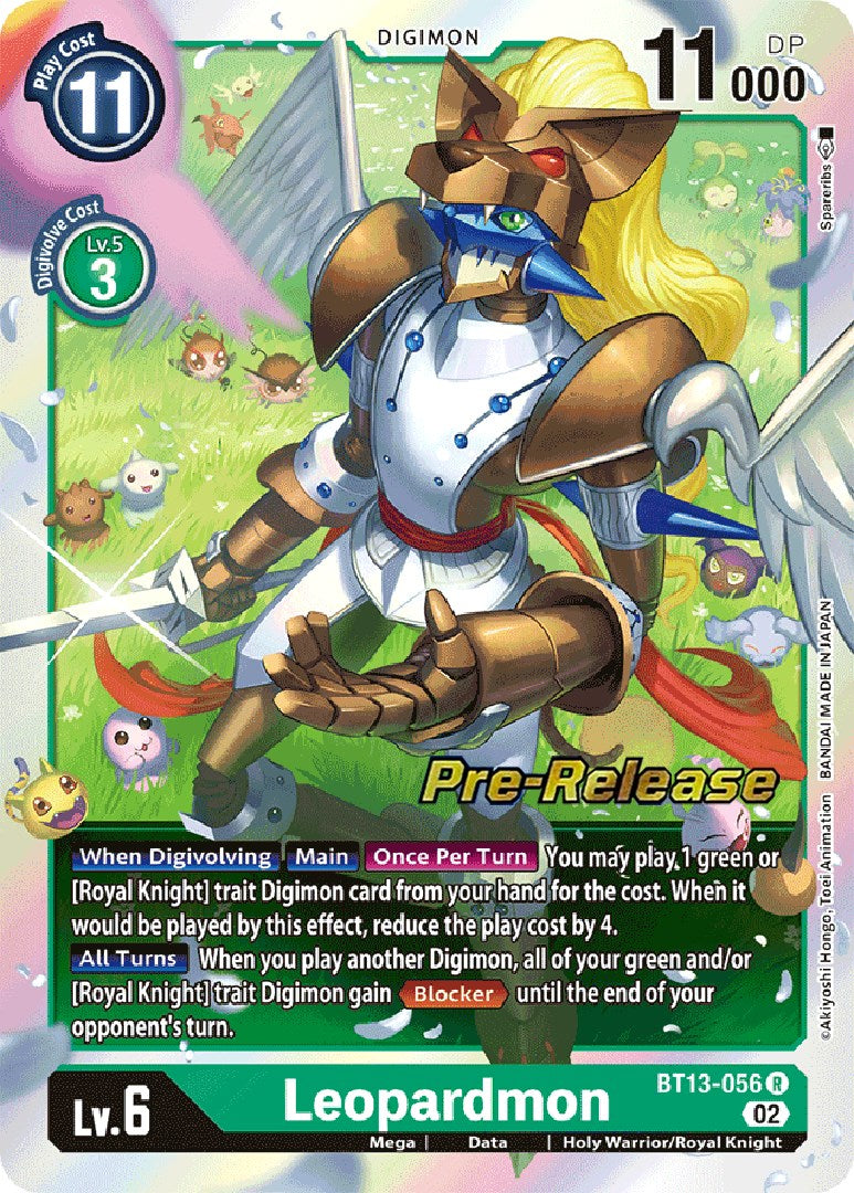 Leopardmon [BT13-056] [Versus Royal Knight Booster Pre-Release Cards] | Card Merchant Takapuna