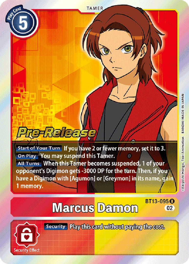 Marcus Damon [BT13-095] [Versus Royal Knight Booster Pre-Release Cards] | Card Merchant Takapuna