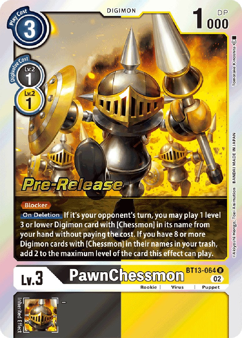 PawnChessmon [BT13-064] [Versus Royal Knight Booster Pre-Release Cards] | Card Merchant Takapuna