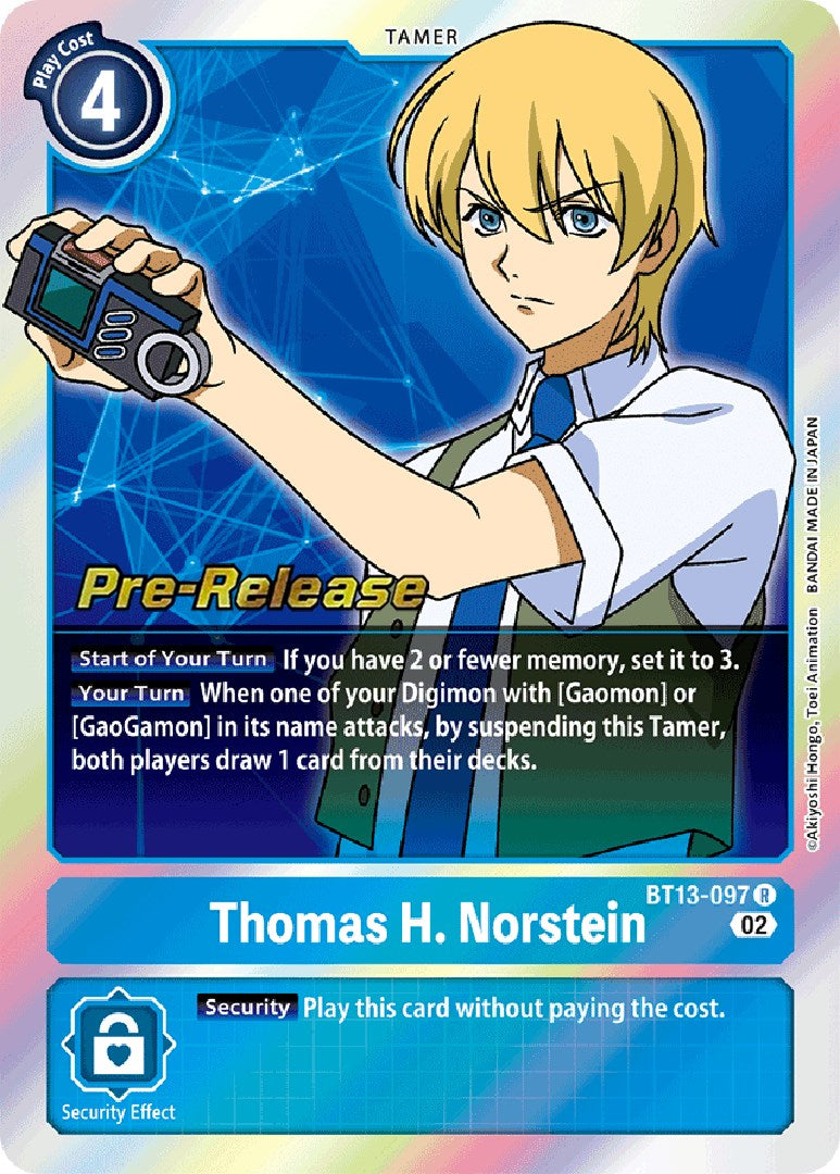 Thomas H. Norstein [BT13-097] [Versus Royal Knight Booster Pre-Release Cards] | Card Merchant Takapuna